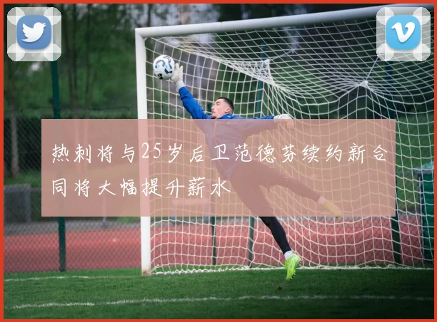 热刺将与25岁后卫范德芬续约新合同将大幅提升薪水